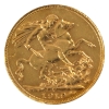 Image 2 : 1919C Gold Sovereign ICCS EF40 (Cleaned) 