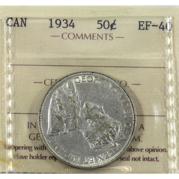 50-cent 1934 ICCS EF40