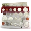 Image 1 : 1960-1967 Proof-Like Year Sets in Hard Plastic Case. INCLUDES: 1960, 1961, 1964, 1966 & 1967. 5pcs.