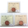 Image 1 : 1-cent 2000, 2001 & 2002P ICCS MS66 Red. 3pcs