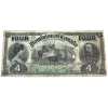 Image 3 : DC-17b 1902 $4 PMG VF25 Various-Boville "Four" at Top Left & Right SN: A 338259 