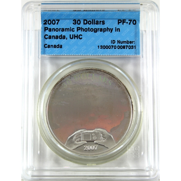 2007 $30 Panoramic Photography in Canada: Niagara Falls 31.50g Sterling Silver Coin CCCS PF70