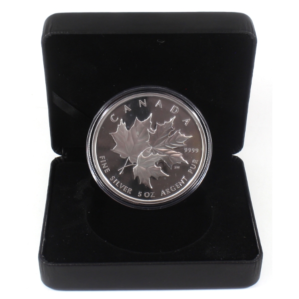 2025 $50 Triple Maple 5oz .9999 Fine Silver Coin (Tax Exempt)