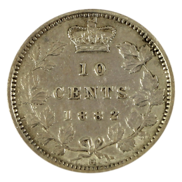 10-cent 1882H EF