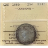 Image 1 : 25-cent 1885 ICCS EF40