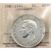 Image 1 : Silver $1 1945 5/5 ICCS EF45