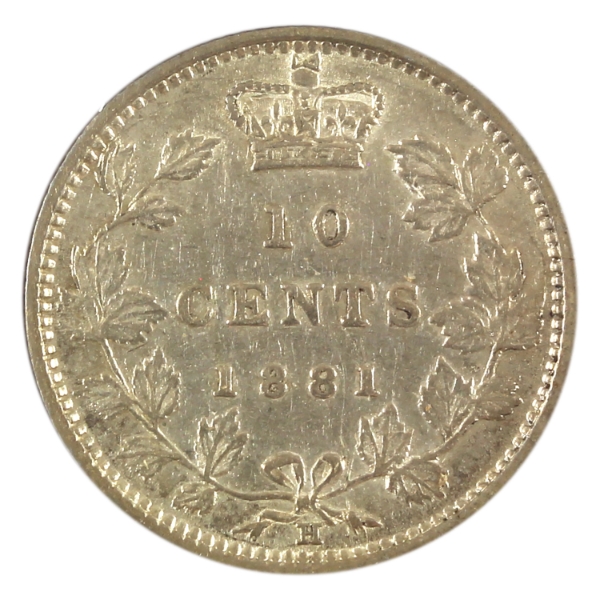 10-cent 1881H Obverse 2 EF40