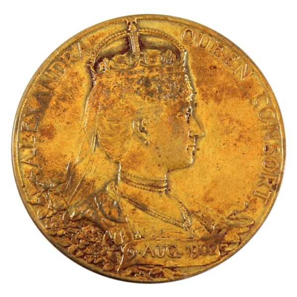 Great Britain 1902 Edward VII Coronation Official Medal (Eimer-1871a) 2.865oz-Bronze, 56mm