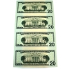 Image 2 : 2006 USA $20 Uncut Sheet of 4 Notes in Informative Paper Holder 
