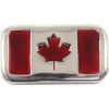 Image 1 : 3oz RSSC Enameled Canadian Flag .999 Silver Bar (Tax Exempt)