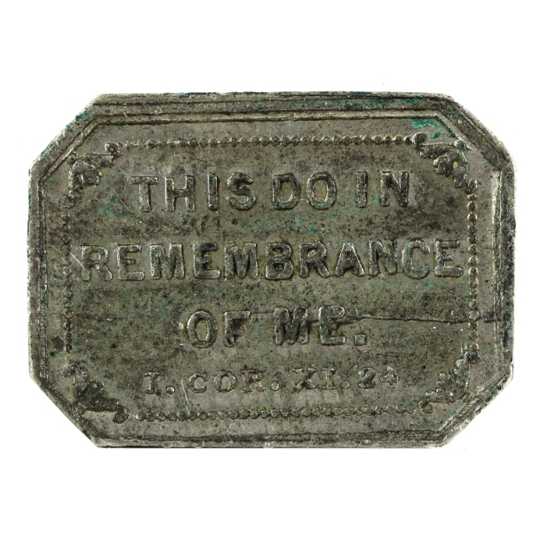 CH# LR-911 'This Do in Remembrance of Me' Rectangular Church Token
