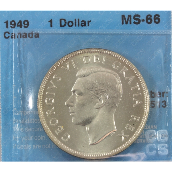 Silver $1 1949 CCCS MS66