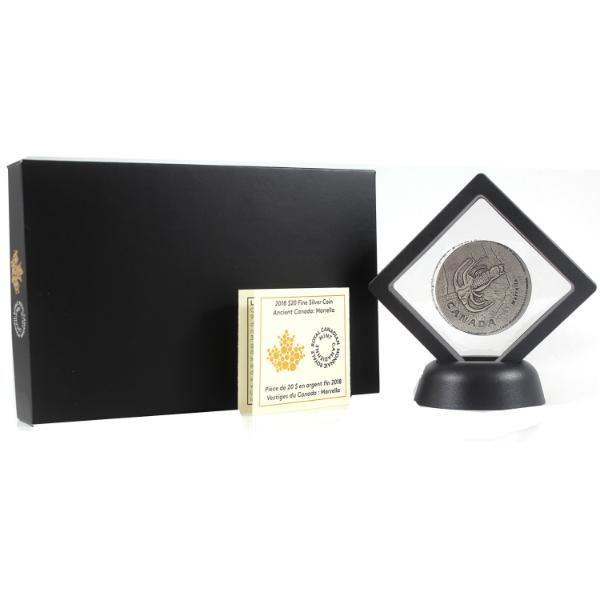 2018 $20 Ancient Canada - Marrella 1oz .9999 Fine Silver Coin (Tax Exempt)