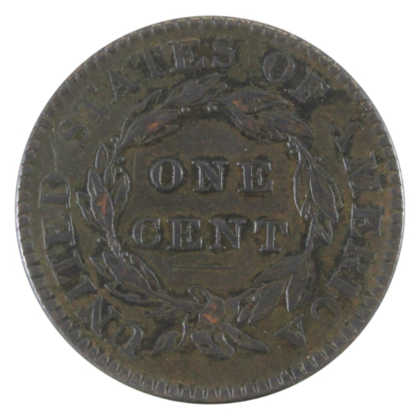 USA 1820 Coronet Head Cent Small Date VF-EF