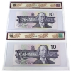 Image 2 : 2x BC-57c 1989 $10 Consecutive BCS GEM UNC65 Original Knight-Thiessen SN: BEG2764735 & BEG2764736