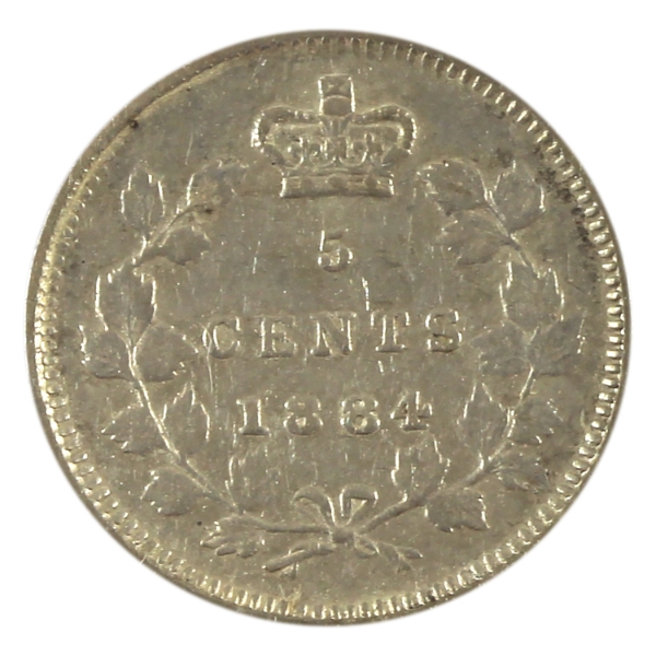 5-cent 1884 Near 4 VF-EF