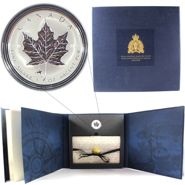 1998 $5 RCMP 125th Anni. Collector's Set /w RCMP Privy 1oz .9999 Fine SML & Stamp Set (Tax Exempt)