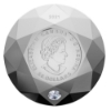 Image 3 : 2021 $50 Forevermark Black Label Round Diamond-Shaped Fine Silver Coin (Tax Exempt)