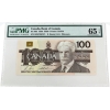 Image 1 : BC-60b 1988 $100 PMG GEM UNC65 EPQ Bonin-Thiessen SN: BJI6780767