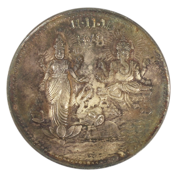 50g Lakshmi Ganesha .999 Fine Silver Round (Tax Exempt)