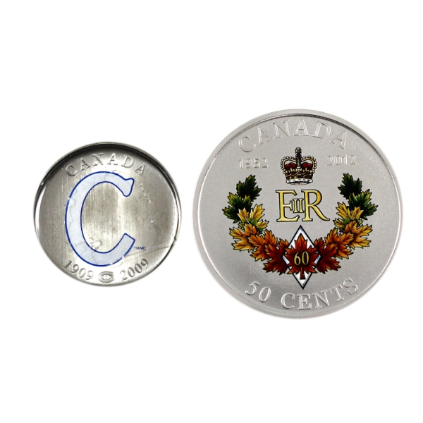 2009 & 2012 50-cent Coins. 2pcs.