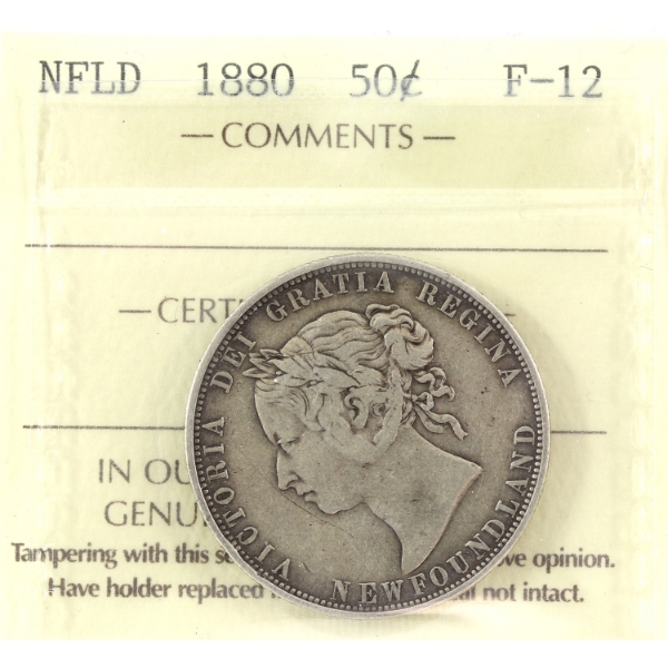 Newfoundland 50-cent 1880 ICCS F12