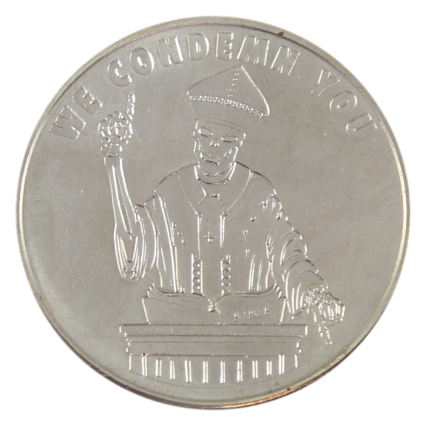 1oz Silver Shield Pyramid of Power #2 We Condemn You .999 Fine Silver Round (Tax Exempt)