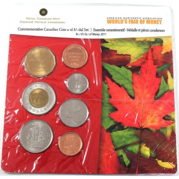 ANA 2011 World's Fair of Money Commemorative Coin & Medal Set Issued by the RCM