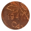 Image 3 : 1-cent 1947 ML; Blunt 7 ICCS MS65 Red