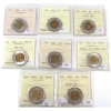 Image 1 : $2 2004, 2005, 2006, 2006 RCM Logo, 2007, 2008 Quebec City 400th Ann, 2009, 2010 16 Serrations ICCS