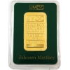 Image 1 : 1oz Gold Johnson Matthey Vintage .9999 Gold Bar, SN: A82032. In Green Assay Card (Tax Exempt)