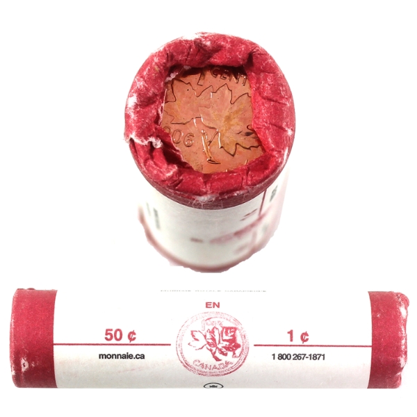 1-cent 2006P Magnetic Roll of 50pcs