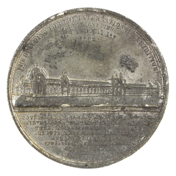 Great Britain 1862 Prince Albert Great London Exposition (Eimer-1554) 41.26g-Pewter, 52mm