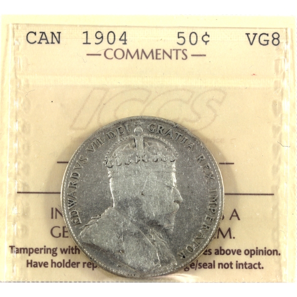 50-cent 1904 ICCS VG8