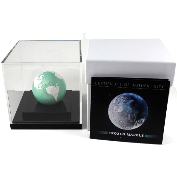 Barbados Silver 2023 $5 Frozen Marble 3oz .999 Fine Silver (Tax Exempt)
