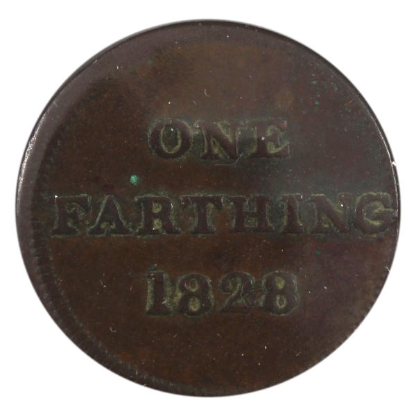 Great Britain 1828 One Farthing Token EF