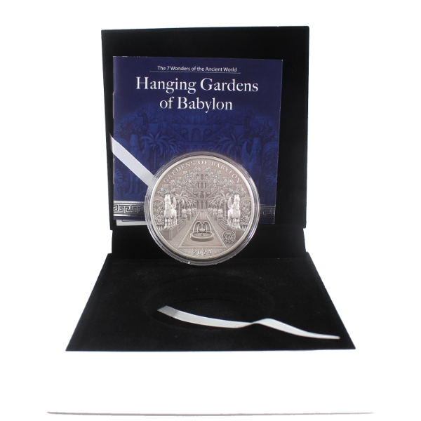 Solomon Islands Silver 2024 $10 7 Wonders - Hanging Gardens of Babylon (Tax Exempt)