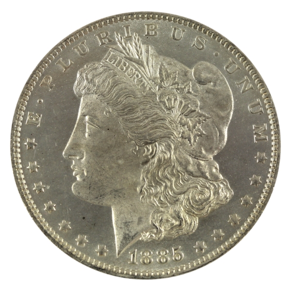 USA Silver 1885-O Morgan Dollar GEM BU Deep Mirror Proof Like