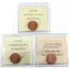 Image 2 : 1-cent 19858, 1960, & 1968 ICCS MS65. 3pcs.