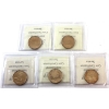 Image 2 : Loon $1 1995, 1996, 2004 Olympic Loon, 2005 & 2005 Terry Fox ICCS MS66. 5pcs
