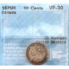 Image 1 : 10-cent 1875H CCCS Certified VF30