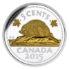 Image 5 : 2015 5-cent Legacy of the Canadian Nickel 6-Piece Set w/ Selective Gold Plating (Tax Exempt)
