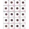 Bulk Lot of 1-cent 1921-1936 G to EF in 20-Pocket Sheet. 20pcs.