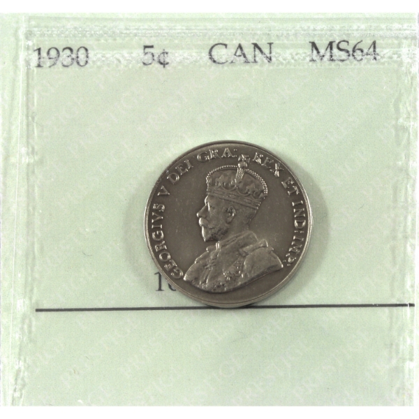 5-cent 1930 Prestige Certified MS64