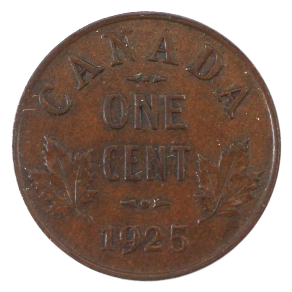 1-cent 1925 UNC+ Lustrous Brown