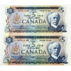 Image 1 : BC-48a 1972 $5 Consecutive UNC or Better Bouey-Rasminsky SN:CG9812165-"66. 2pcs.