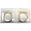 Image 2 : Silver $1 1935 & 1936 ICCS MS64. 2pcs