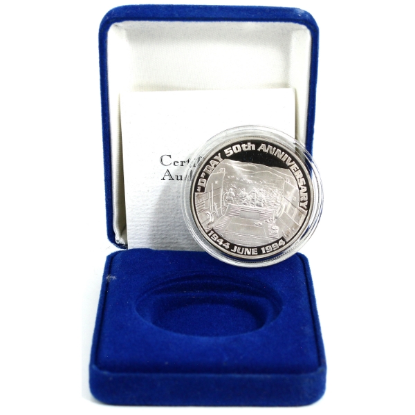 Utah Liberty Mint 1994 Silver "D" Day 50th Anniversary 1944 June 1994 .999 Silver (Tax Exempt)