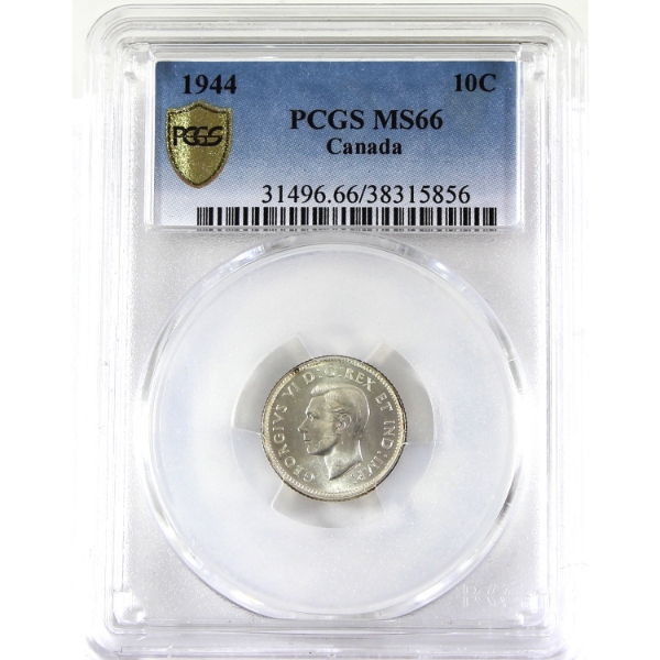 10-cent 1944 PCGS MS66