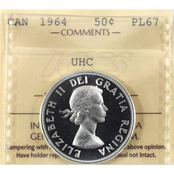 50-cent 1964 ICCS PL67 Ultra Heavy Cameo
